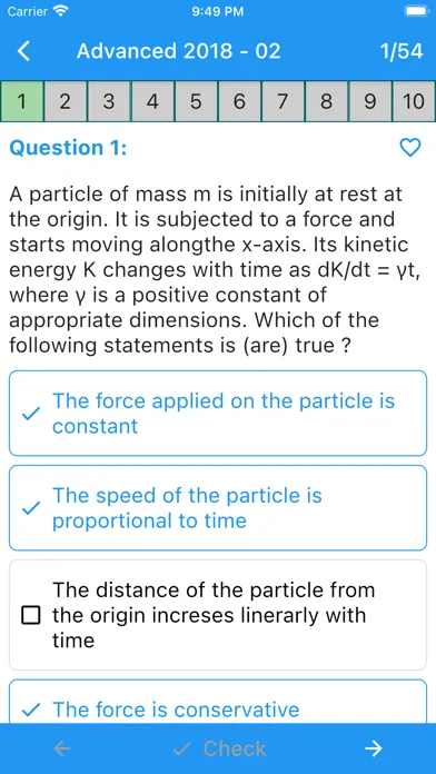 Zrzuty ekranu JEE Exam