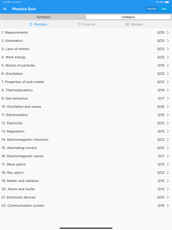 Physics Quiz (new) iPad 應用截圖