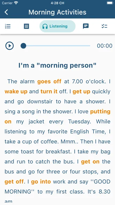 Скриншоты English Phrasal Verbs App