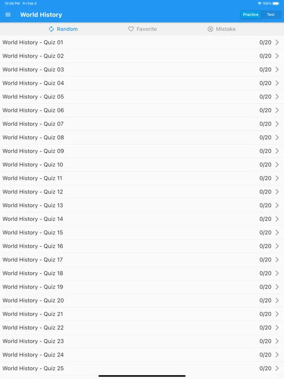 World History Quiz (New) iPad  Screenshots