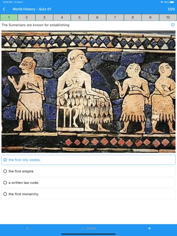 World History Quiz (New) iPad  Screenshots