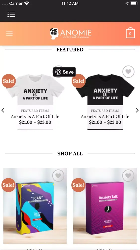 Anomie Store-App स्क्रीनशॉट