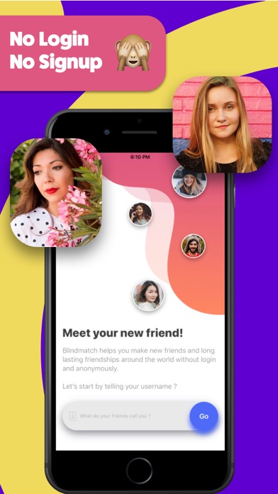 Blindmatch anonymous chat سکرین شاٹس