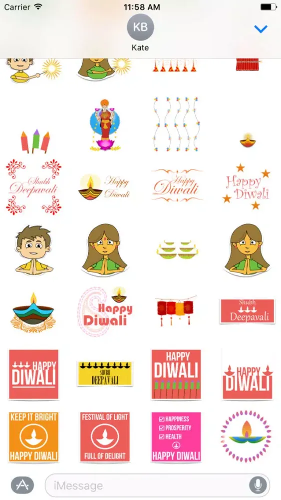 Diwali Stickers - lamps, rangoli, fireworks & more Ekran Görüntüleri