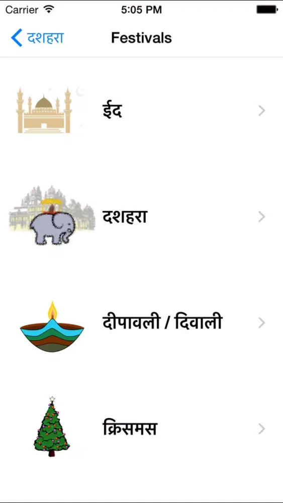 Hindi Greeting Cards应用截图