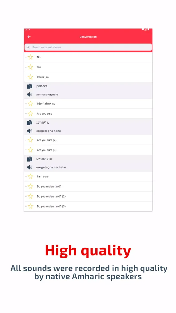 SPEAK AMHARIC - Learn Amharic應用截圖