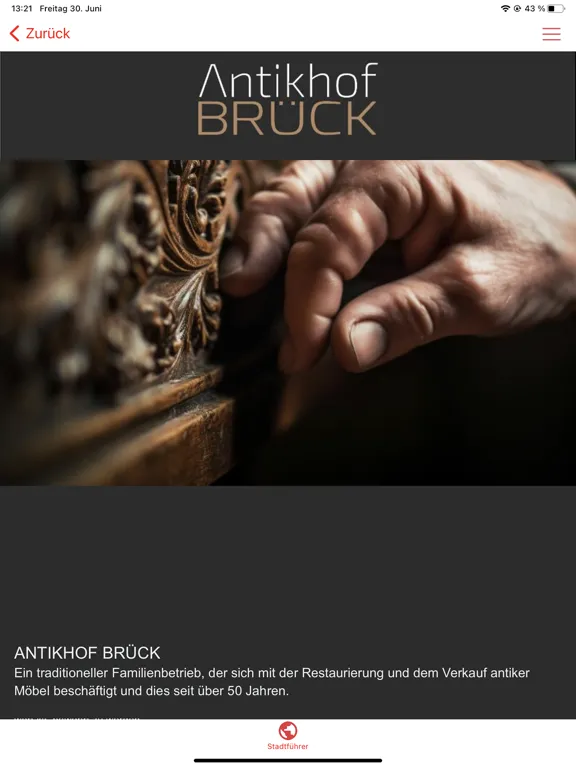 Скриншоты Antikhof-Brück iPad 