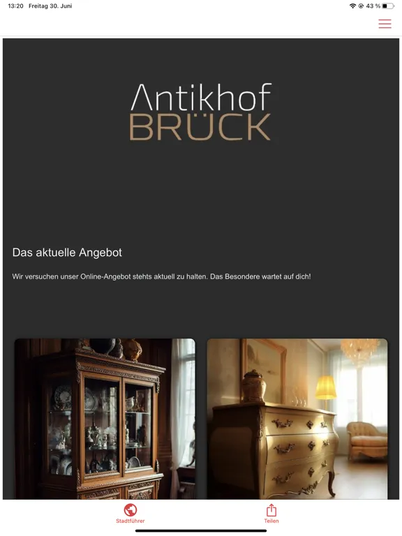 Скриншоты Antikhof-Brück iPad 