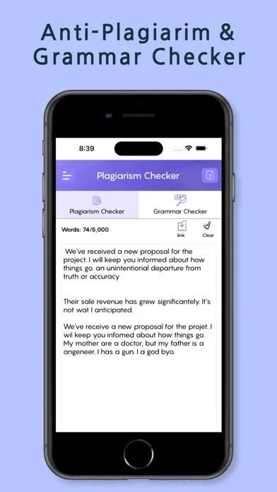 Anti-Plagiarism Grammar Check Ekran Görüntüleri