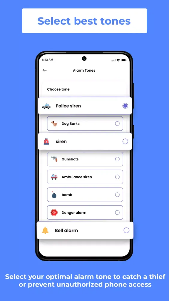 Anti Theft phone Alarm Screenshots