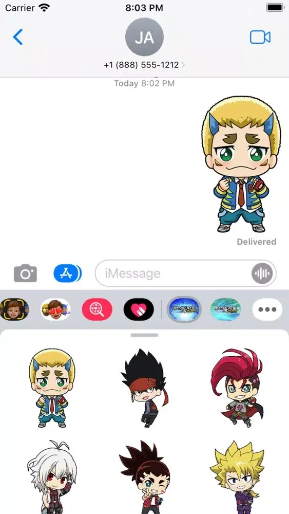 Captures d'écran de BEYBLADE BURST Stickers