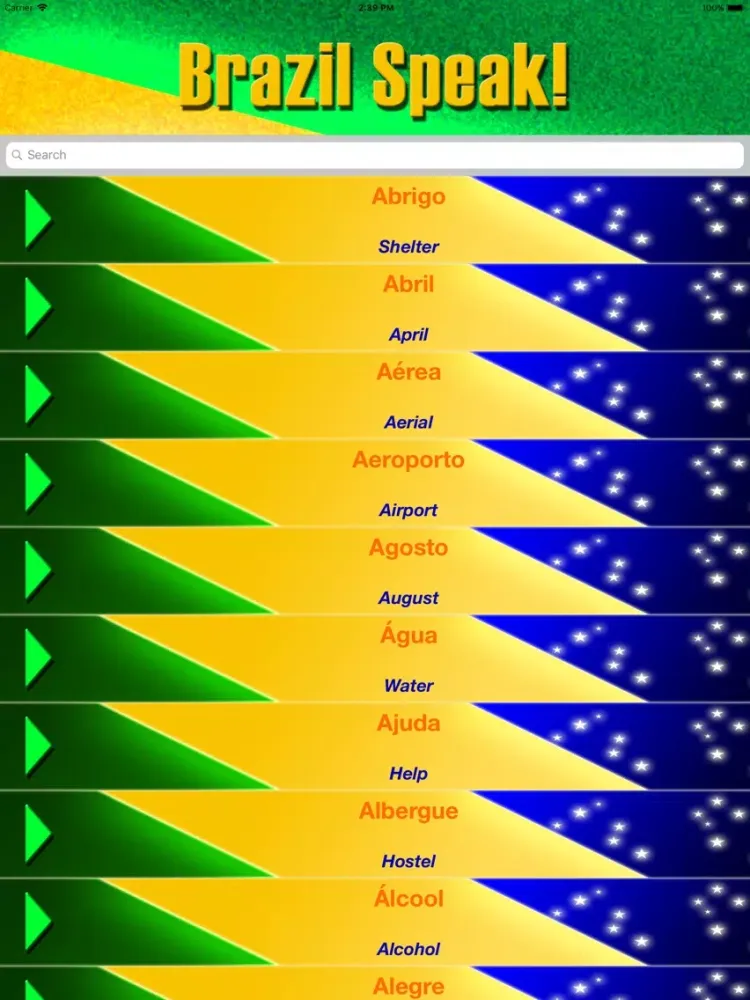 Скриншоты Brazil Speak! iPad 