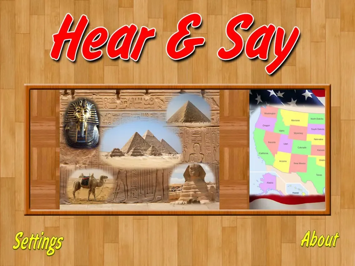 ภาพหน้าจอของ Hear & Say iPad 