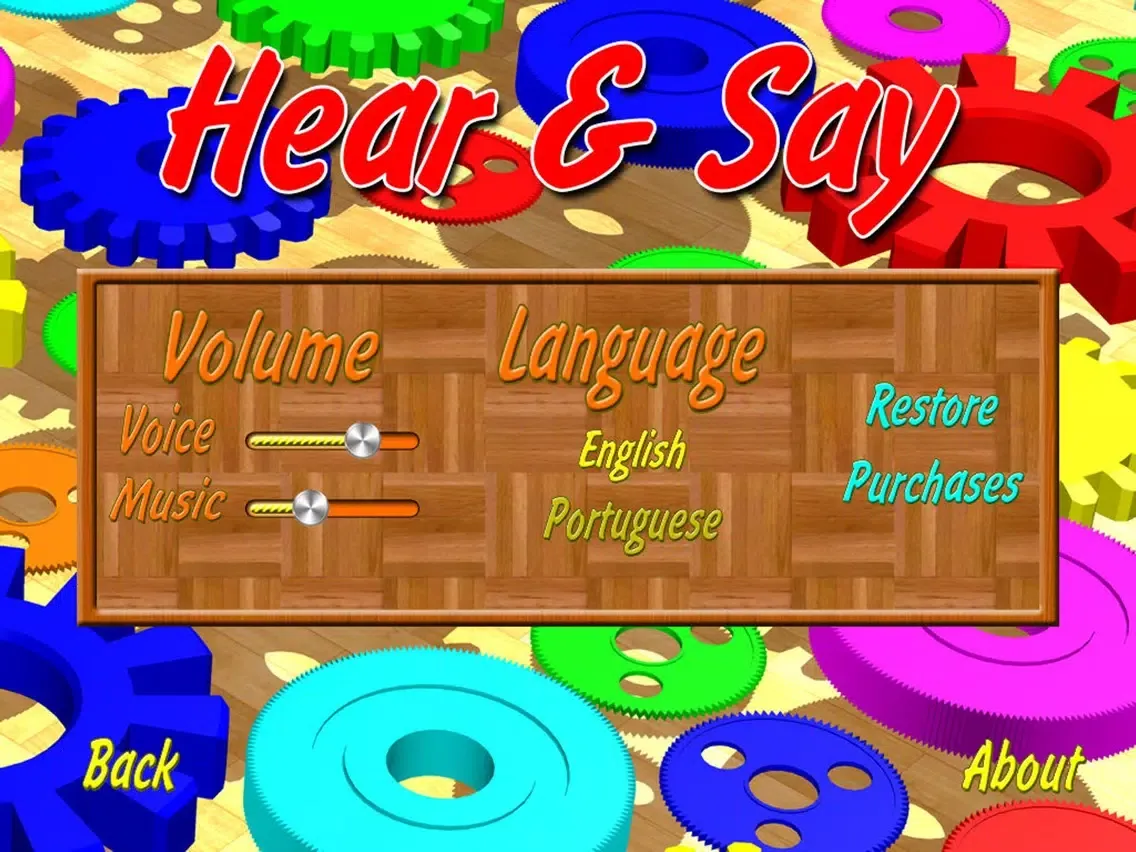 ภาพหน้าจอของ Hear & Say iPad 