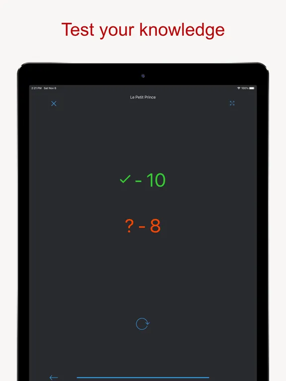 Tangkapan layar Read and Learn iPad 