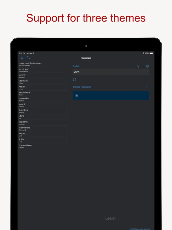 Tangkapan layar Read and Learn iPad 