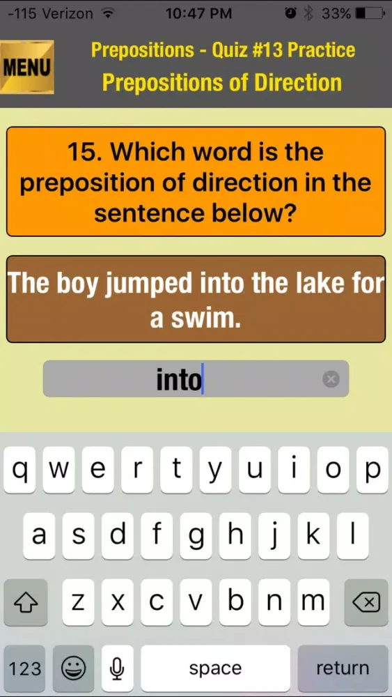 Скриншоты easyLearn Prepositions in English Grammar
