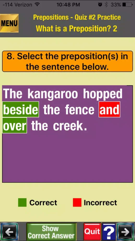 Скриншоты easyLearn Prepositions in English Grammar