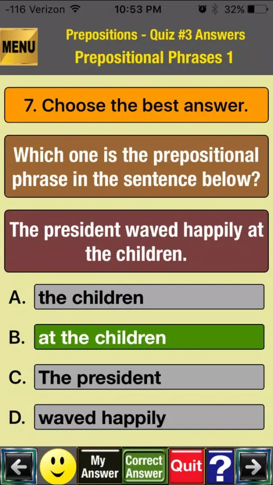 Скриншоты easyLearn Prepositions in English Grammar