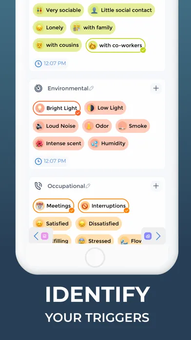 Zrzuty ekranu Anxiety Tracker - Anandly