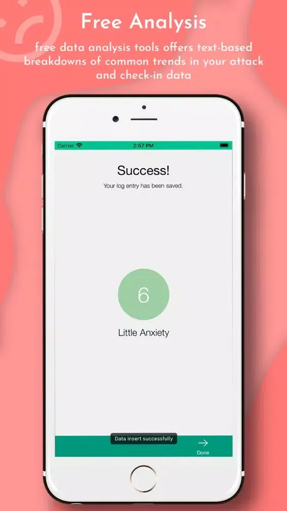 Tangkapan skrin Anxiety Tracker Log