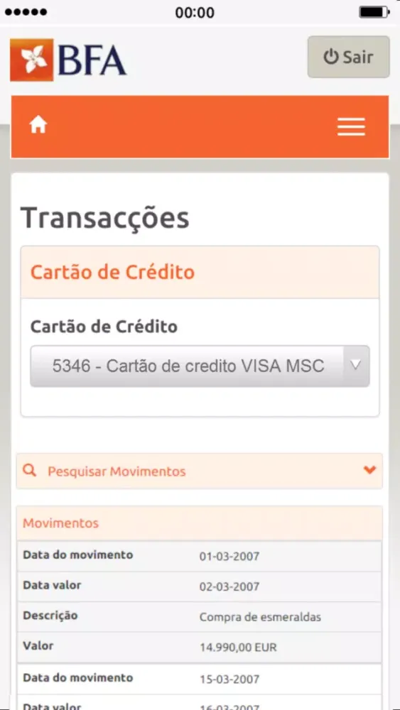 Capturas de pantalla de BFA App