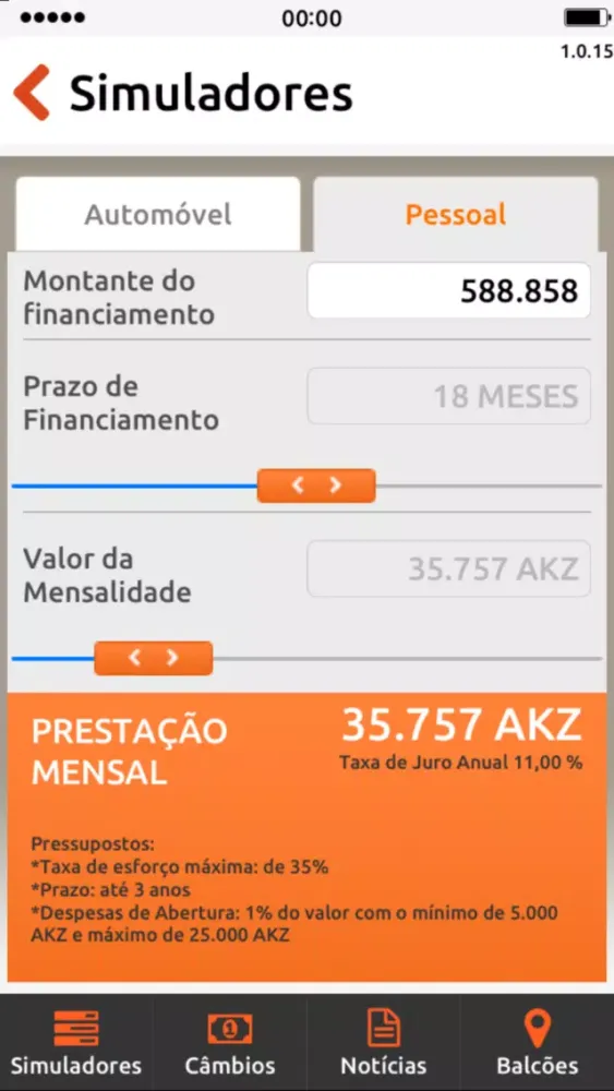 Capturas de pantalla de BFA App