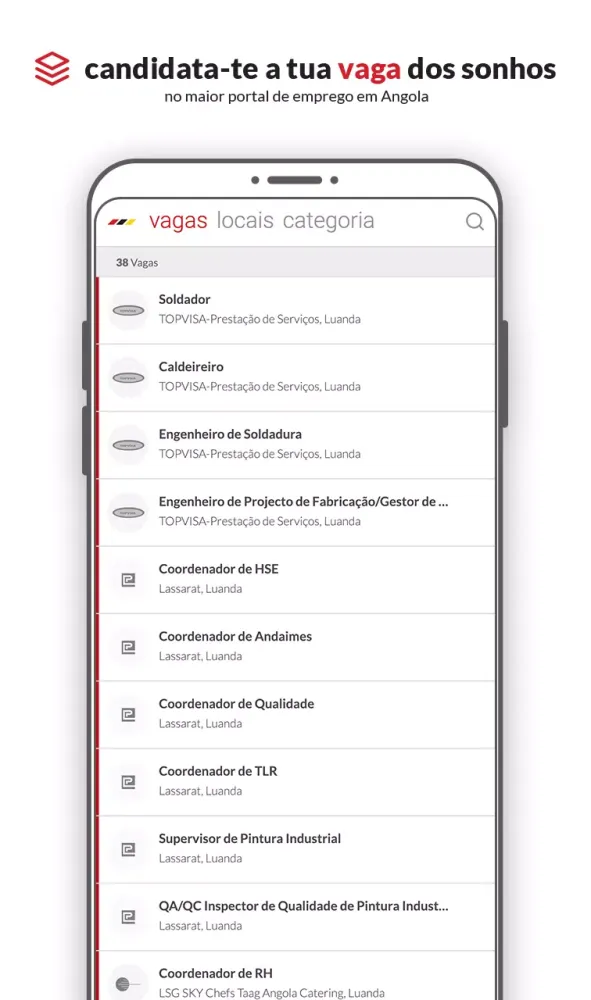 ภาพหน้าจอของ emprego.co.ao