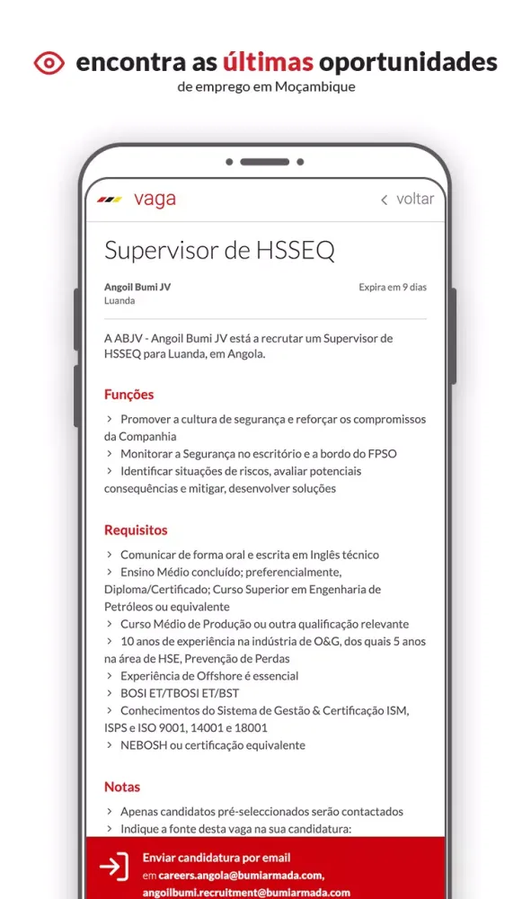ภาพหน้าจอของ emprego.co.ao