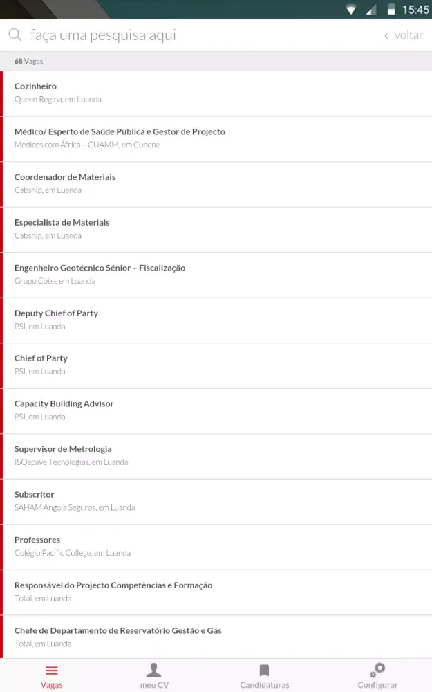 ภาพหน้าจอของ emprego.co.ao