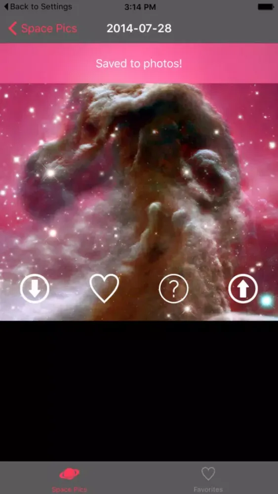 Tangkapan skrin Space Pictures