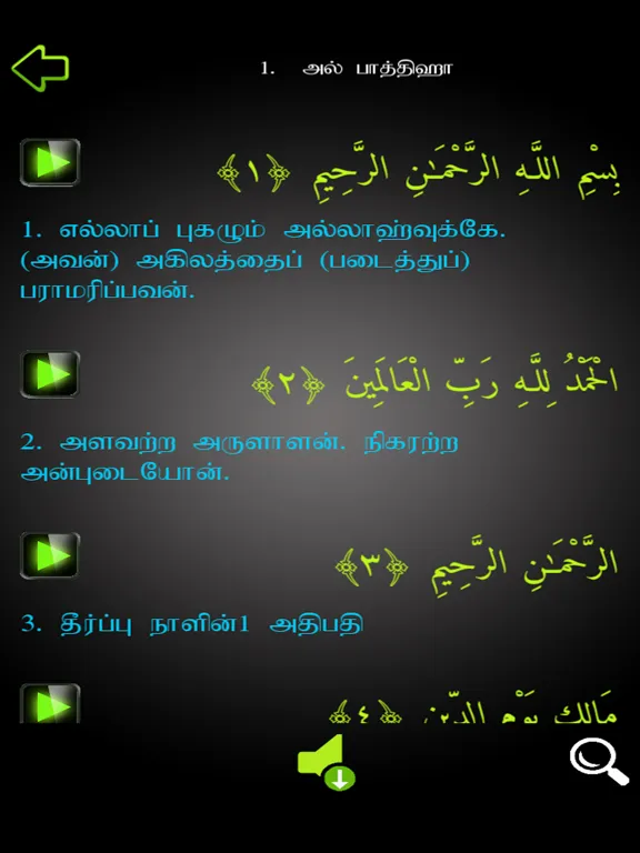 Capturas de pantalla de Quran In Tamil iPad 