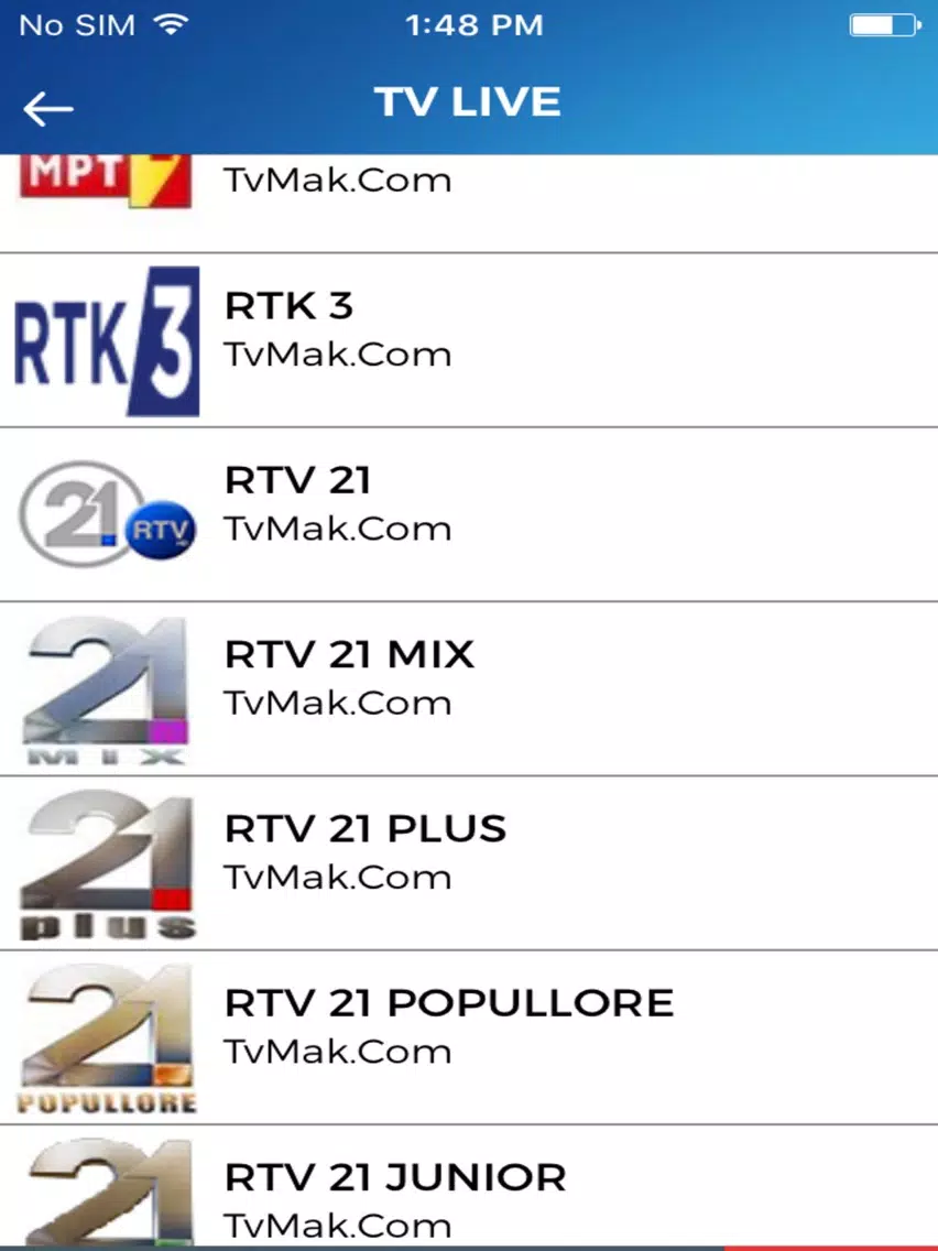 Ảnh chụp màn hình của TvMAK.Com -SHQIP TV iPad 