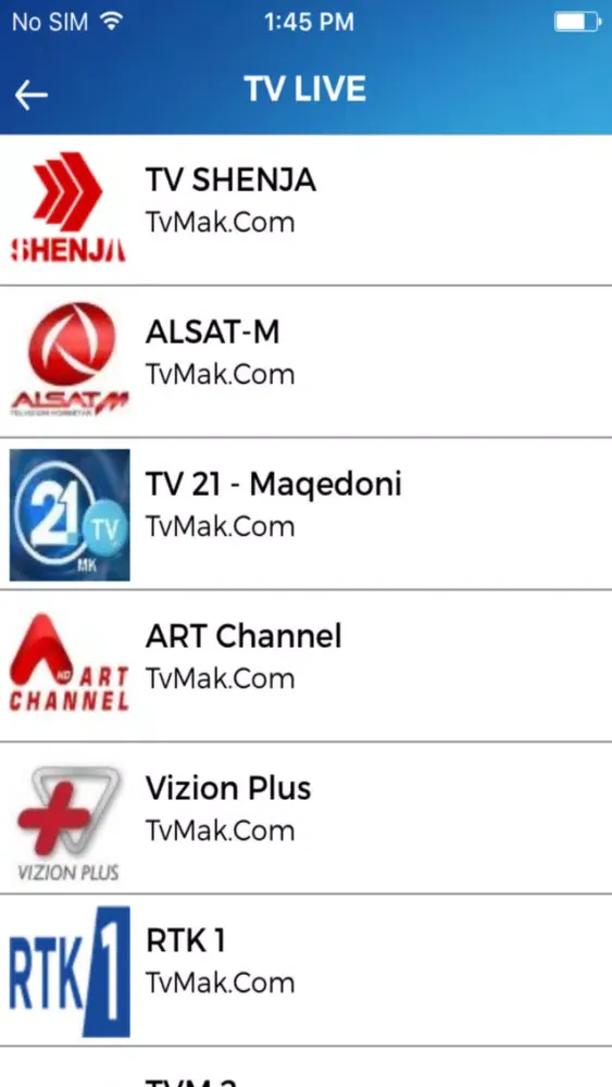TvMAK.Com -SHQIP TV স্ক্রিনশট