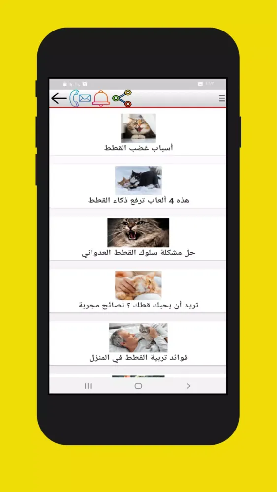 Tangkapan layar قطتي كات - تربية القطط