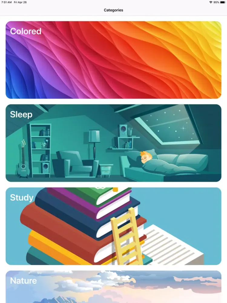 Capturas de tela do Pulse: Listen & Relax iPad 
