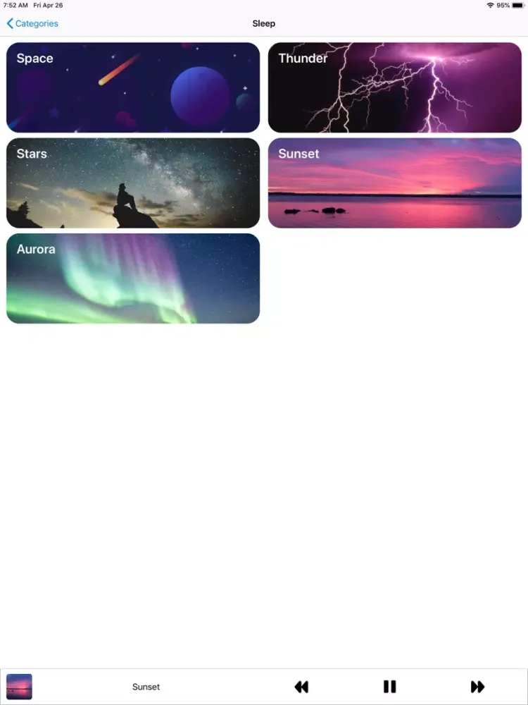 Capturas de tela do Pulse: Listen & Relax iPad 
