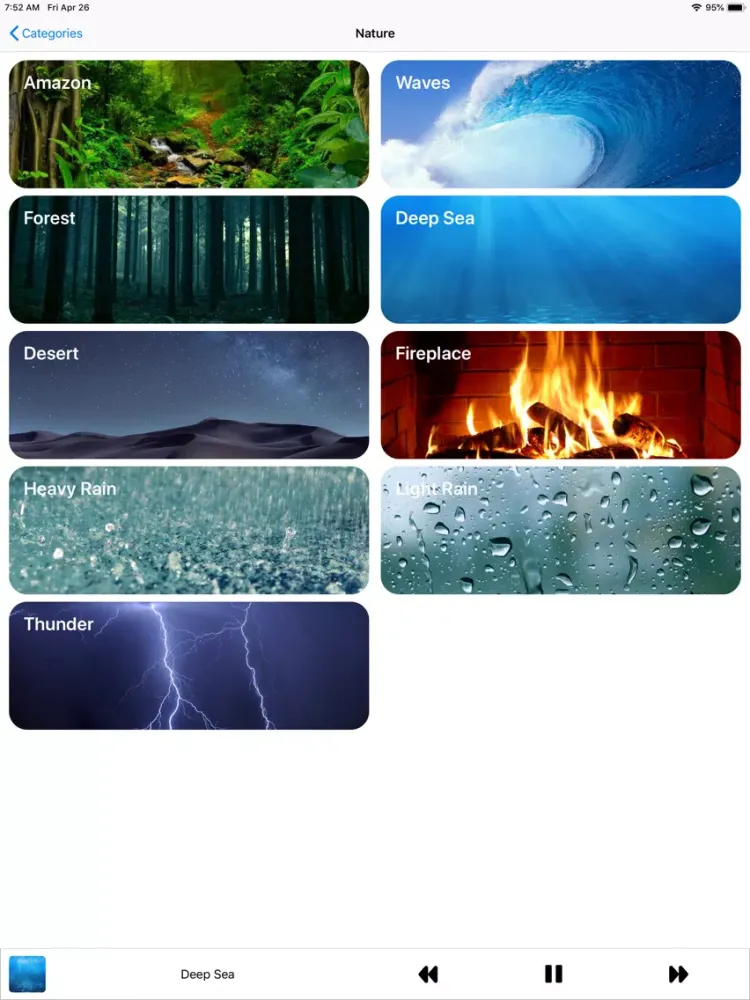 Capturas de tela do Pulse: Listen & Relax iPad 