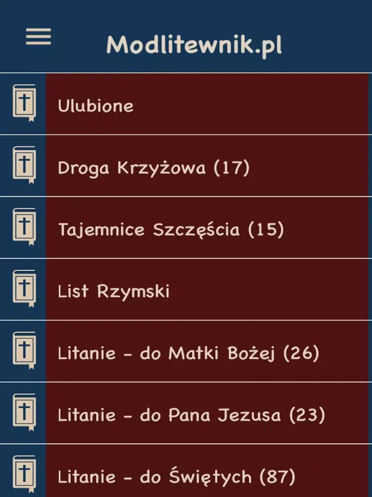 Modlitewnik.pl iPad  Ekran Görüntüleri