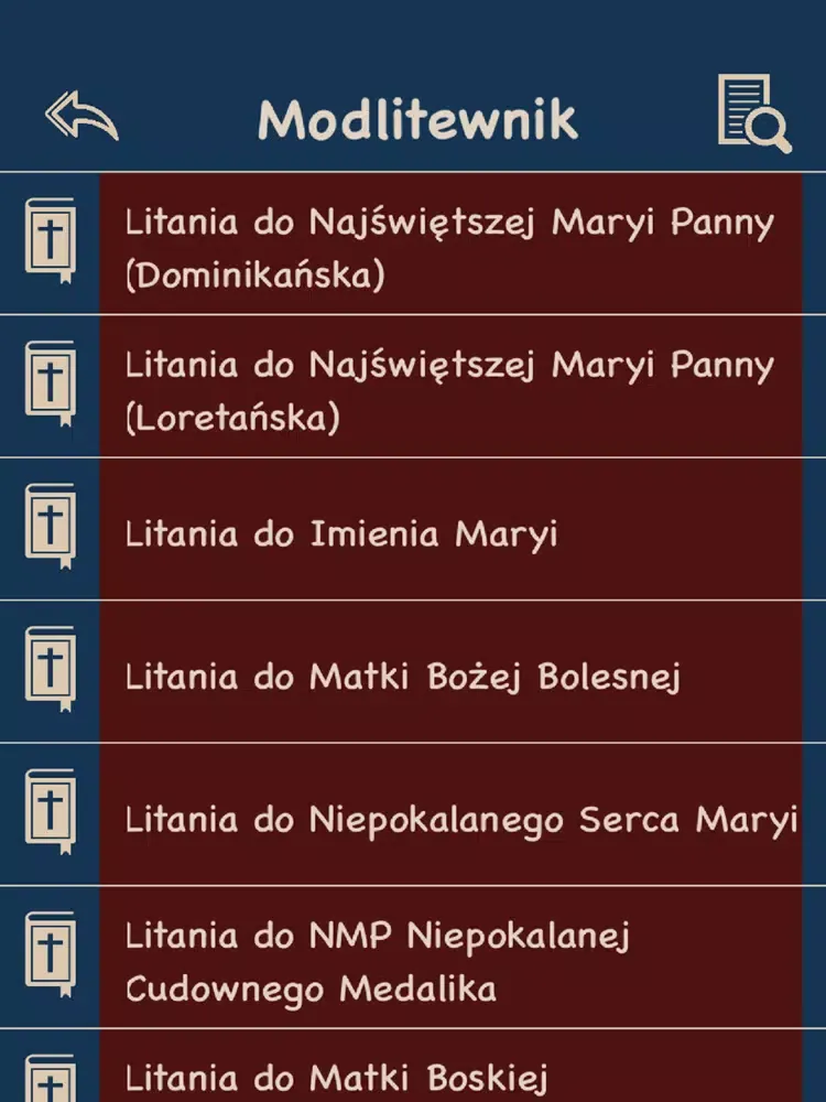 Modlitewnik.pl iPad  Ekran Görüntüleri