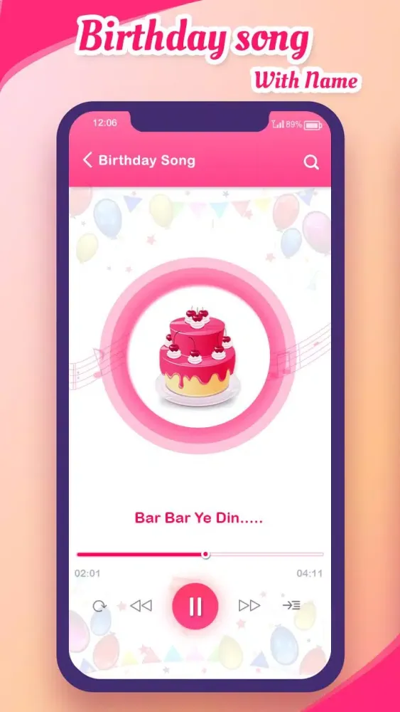 Tangkapan layar Birthday Song with Name: Birthday Songs Maker