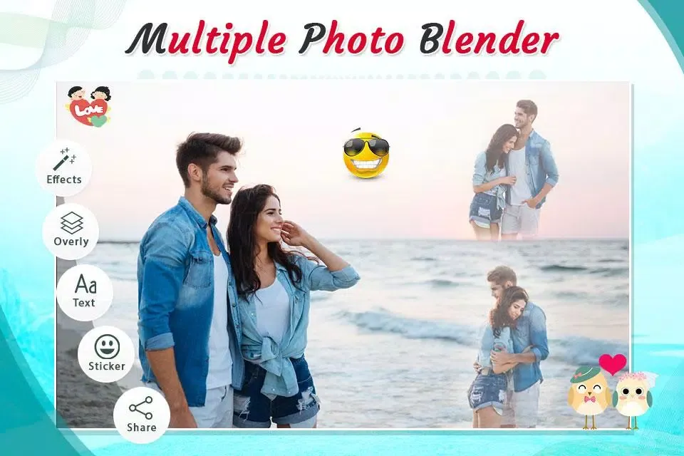 Скриншоты Multiple Photo Blenders – Double Exposure