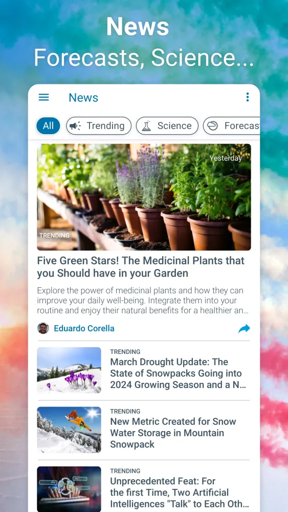 Zrzuty ekranu Weather Radar - Meteored News