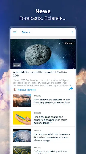 Weather - Meteored Pro News应用截图