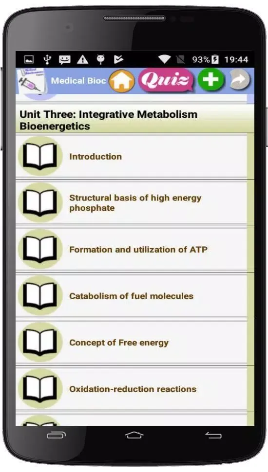 Medical Biochemistry course Screenshots