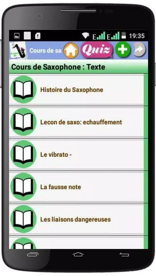 Cours de Saxophone Screenshots