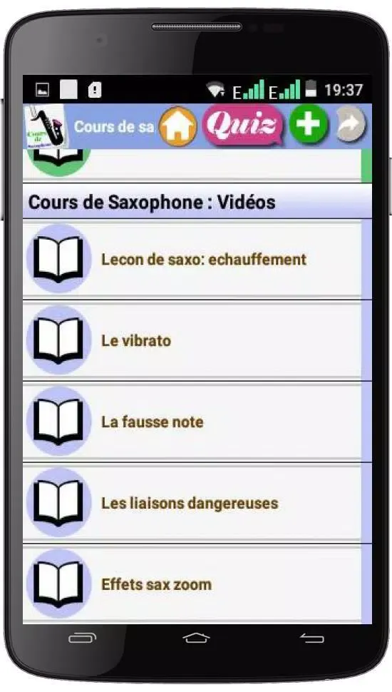 Cours de Saxophone Screenshots