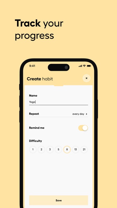 Captures d'écran de Take8: Daily habit tracker