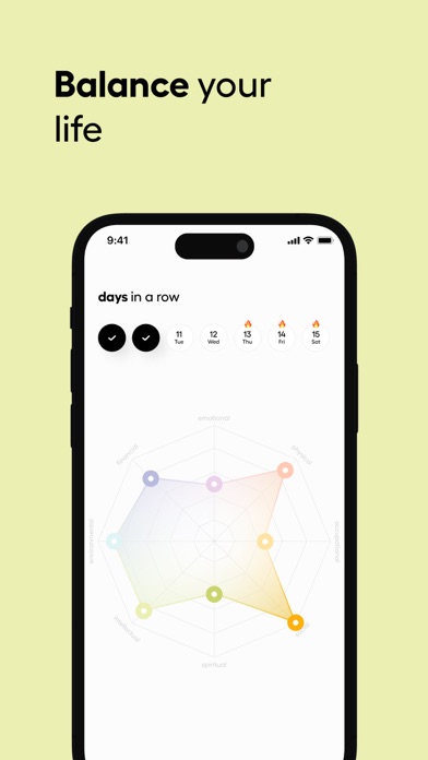 Captures d'écran de Take8: Daily habit tracker