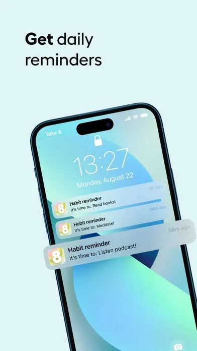 Take8: Daily habit tracker應用截圖